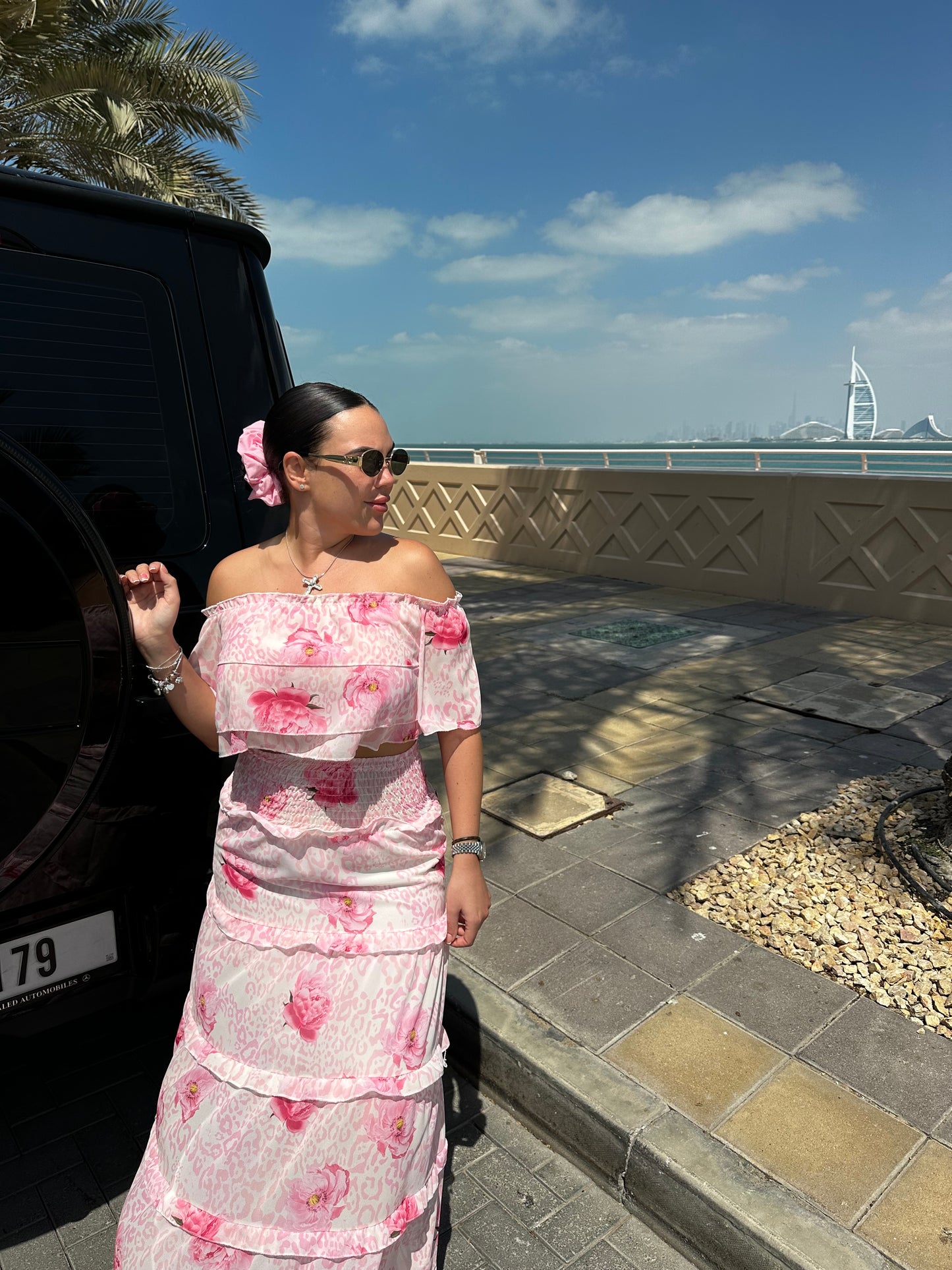 Bandeau Floral Maxi Skirt Co-Ord