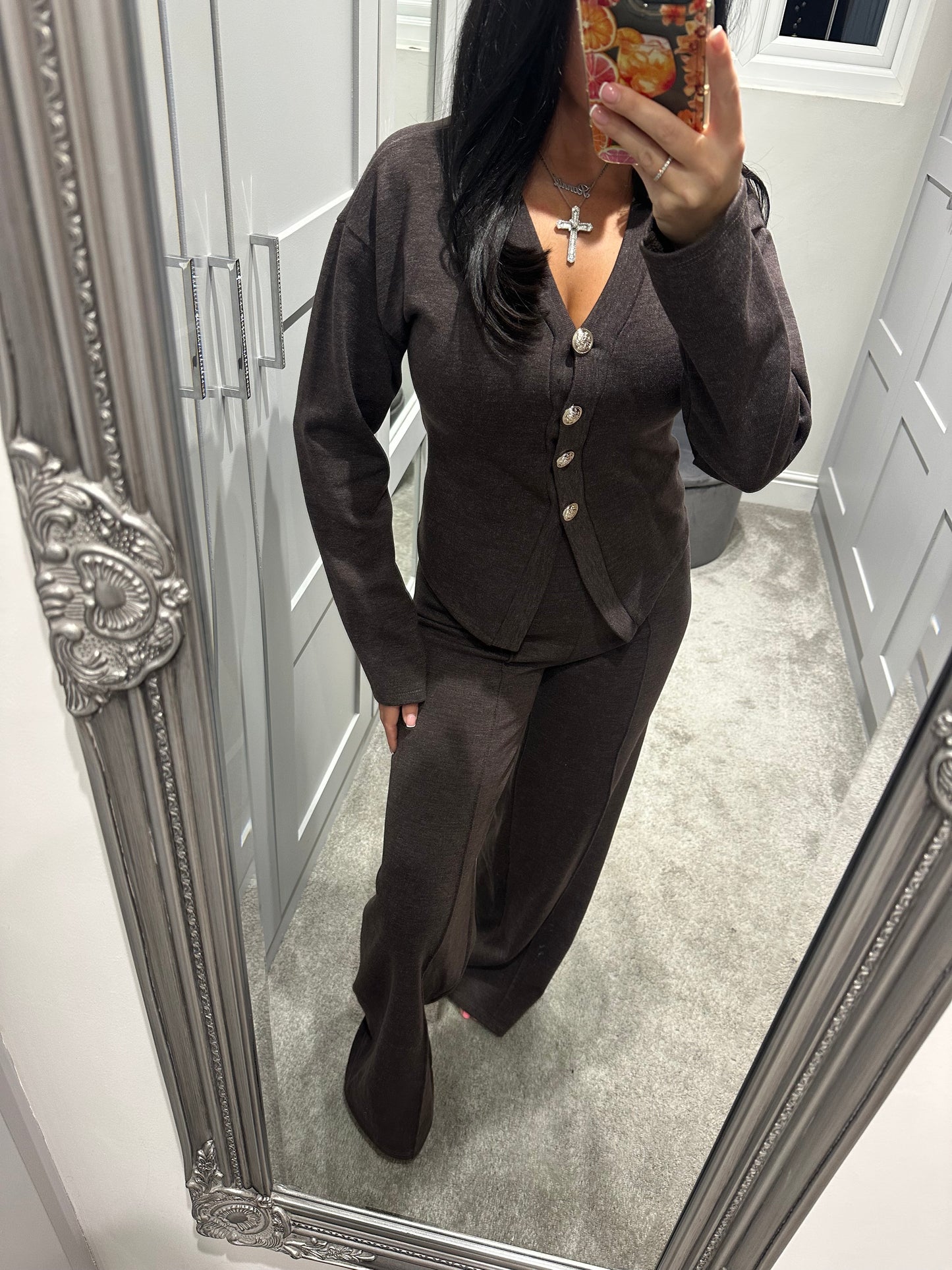 Luxe Gold Button Lounge Set