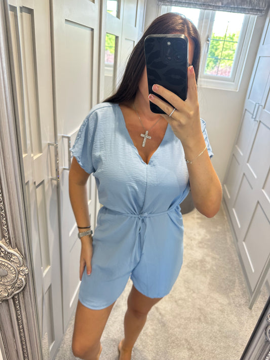 Baby Blue Parachute Playsuit