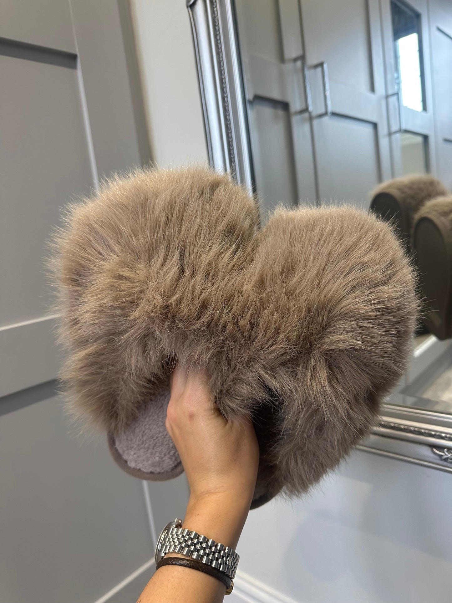 Faux Fur Slippers