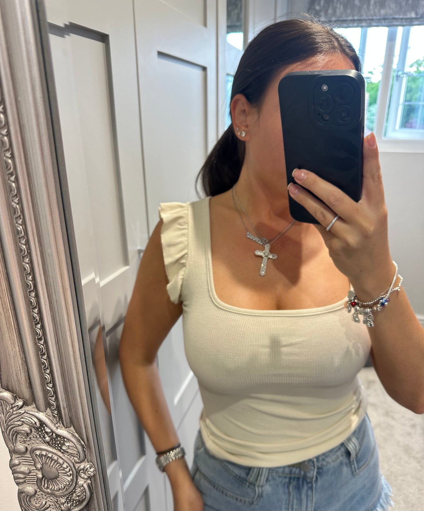 Frill Vest Tops