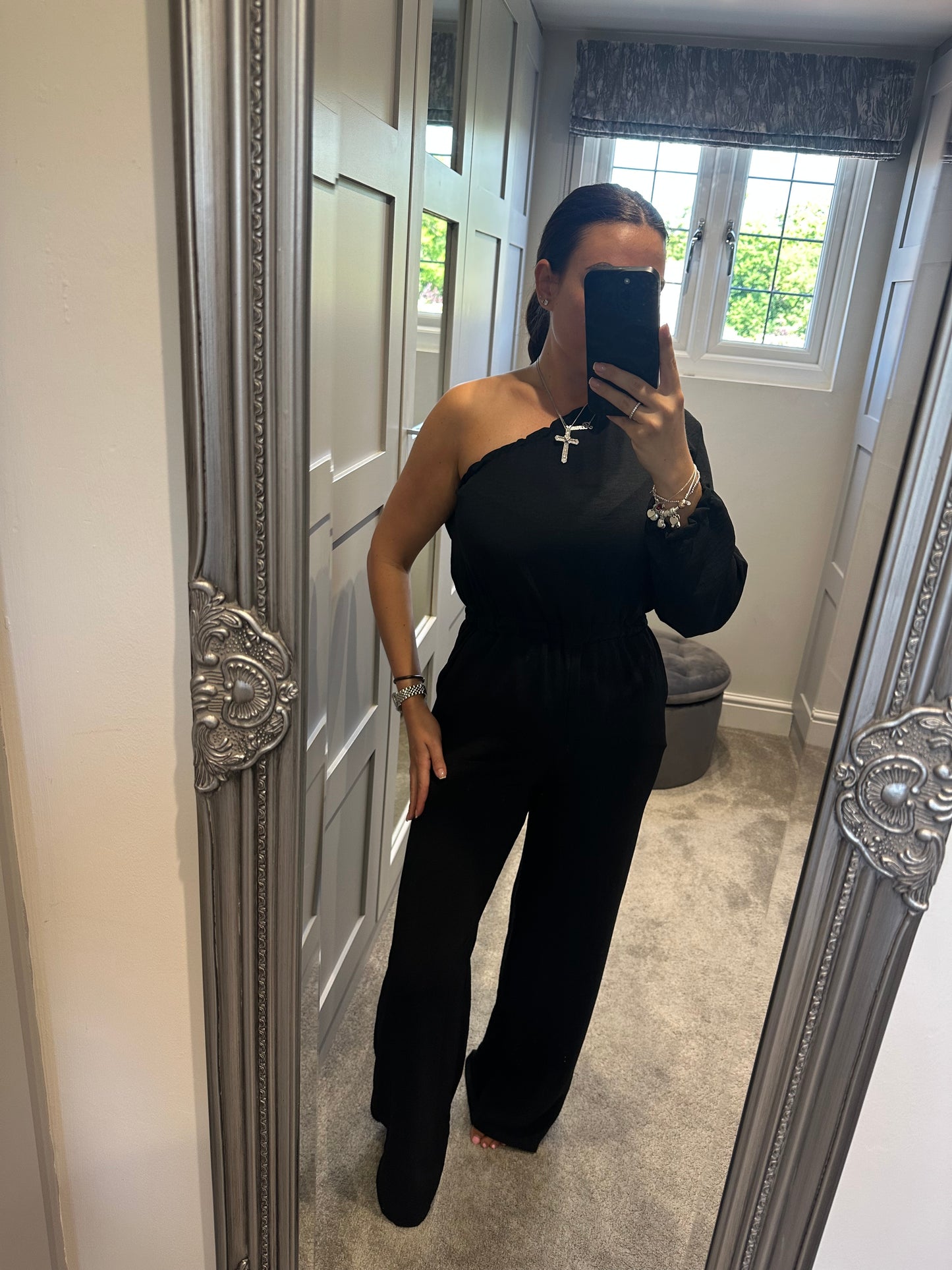 One Shoulder Jumpsuit