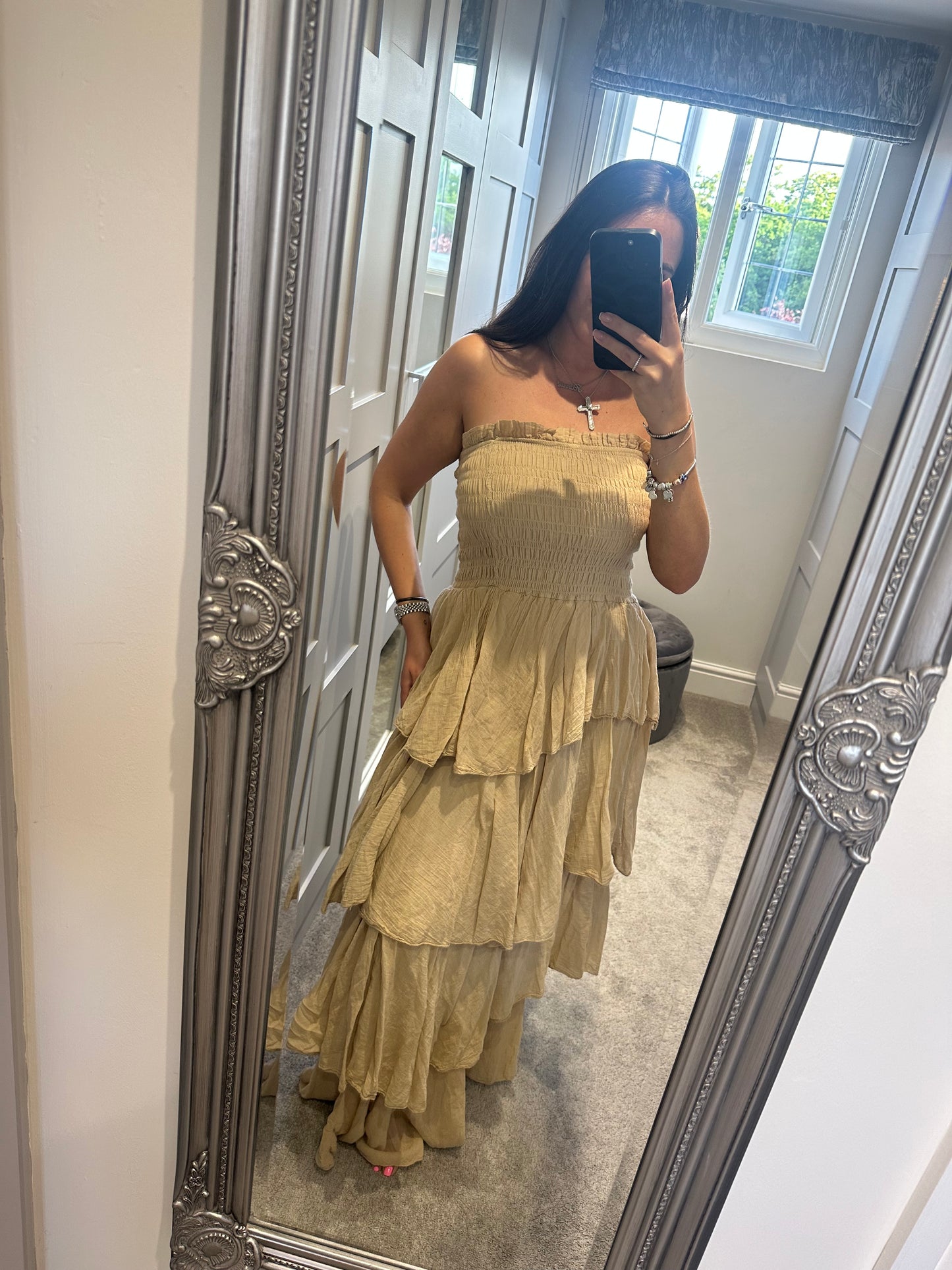 Pixie Bandeau Ruffled Maxi