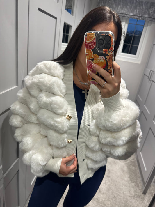 Luxe Faux Fur Cardigan