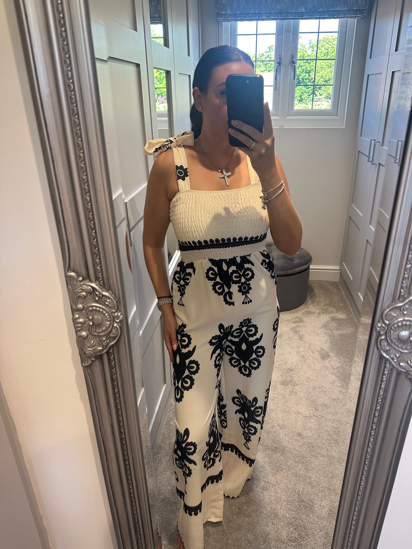 Bow Shoulder Jumpsuit