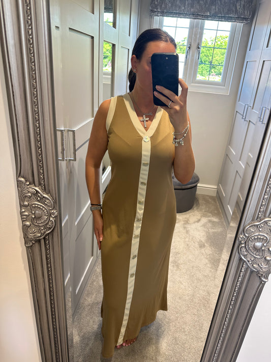 Button Maxi Dress