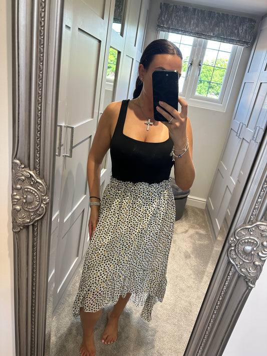 Printed Asymmetrical Skirt